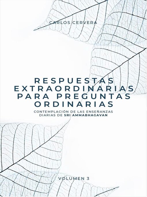 Title details for Respuestas extraordinarias para preguntas ordinarias by carlos cervera cruz - Available